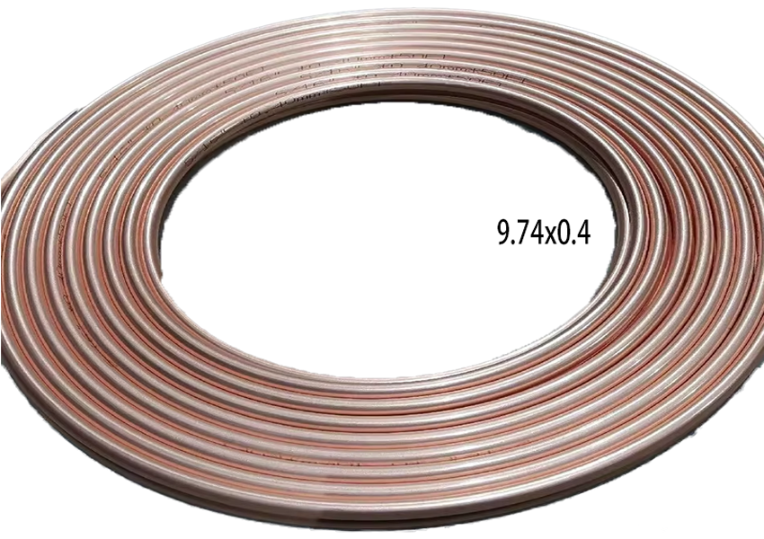 Industrial Gas-Powered Copper Refrigeration Tube Pancake Coil Design Soft Temper Ends ASTM B280 Standard Industrial Applications