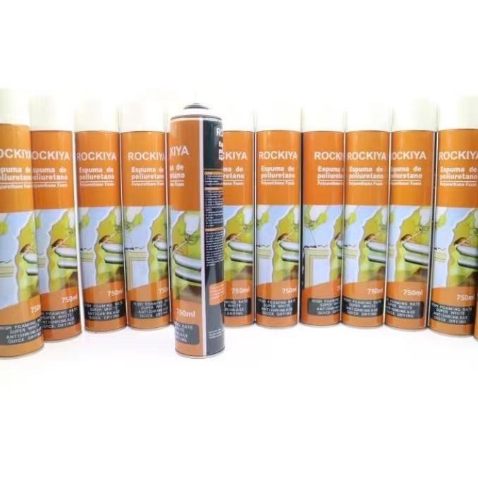 Custom Exported 750ml 500ml 300ml Styrofoam Polyurethane Foam Caulk Foaming Agent Outdoor Hotel Use Manual Power Source 1 Year