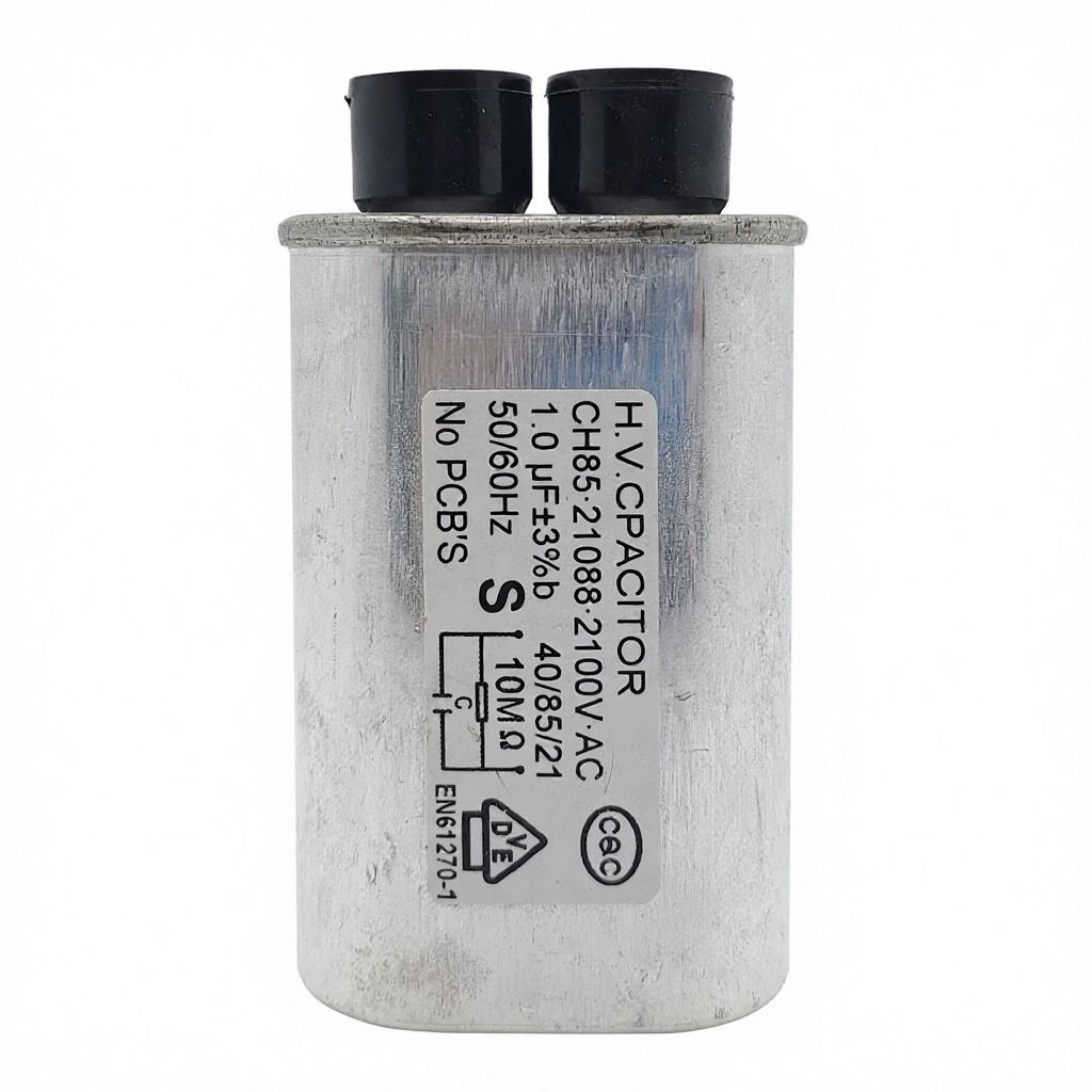 High Voltage Electric Aluminium Microwave Oven Capacitor CH85 2100V AC Commercial Use Durable