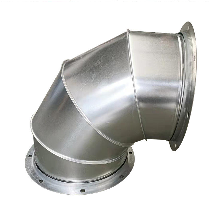 Galvanized 90-degree Elbow air Duct Adapter with 45 and 60 Multi-angle Stainless Steel Fittings