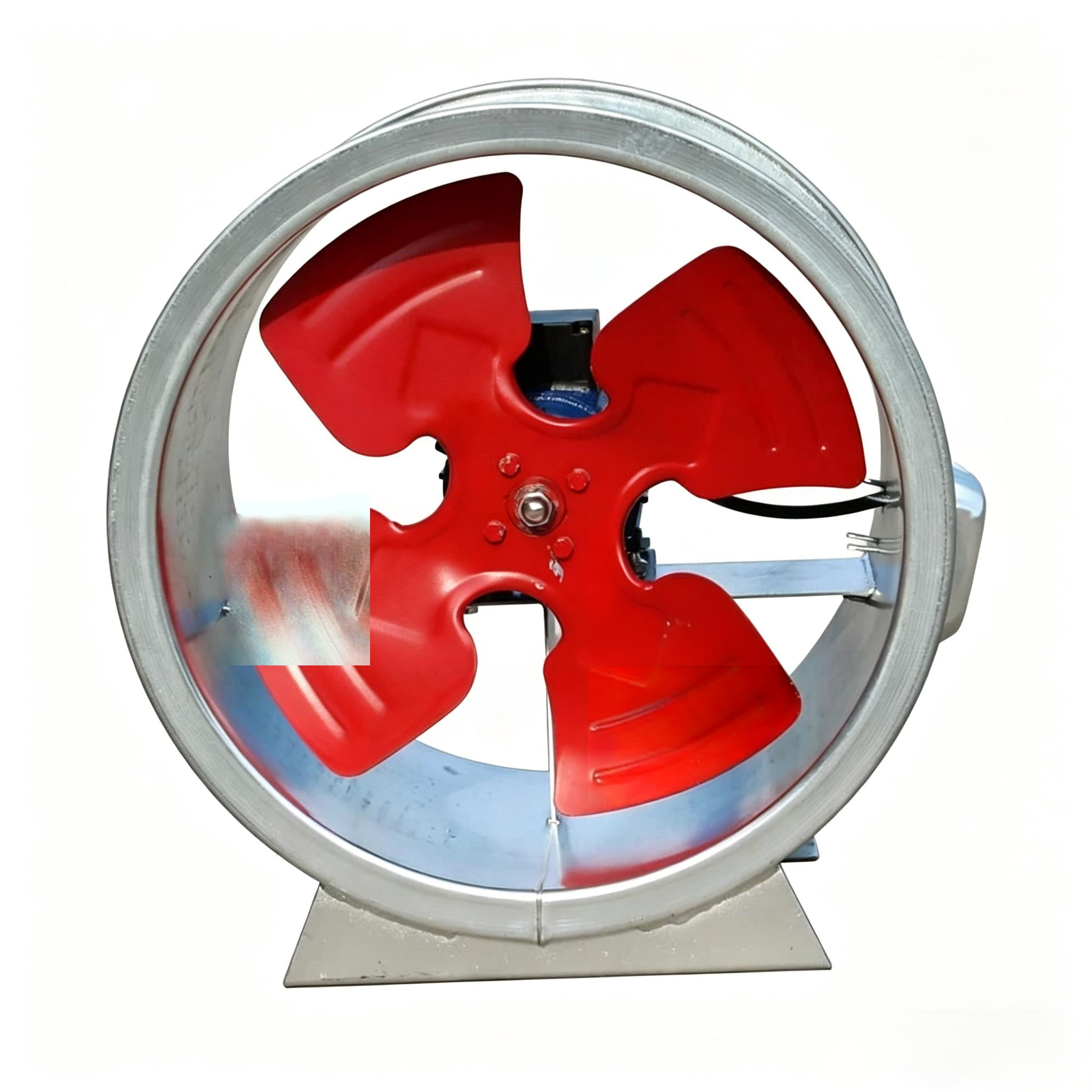 Axial Flow Ventilator Fire High Temperature Smoke Exhaust Equipment Carbon Steel Medium Pressure Axial Fan Manufacturer HVAC