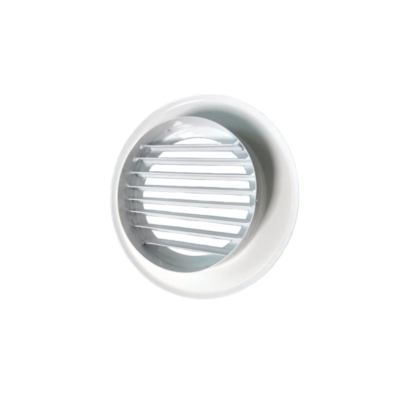 Round Rainproof Waterproof Louver Ventilation Aluminum Alloy Plastic Manual Home & Industrial Exterior Wall Air Supply Outlet