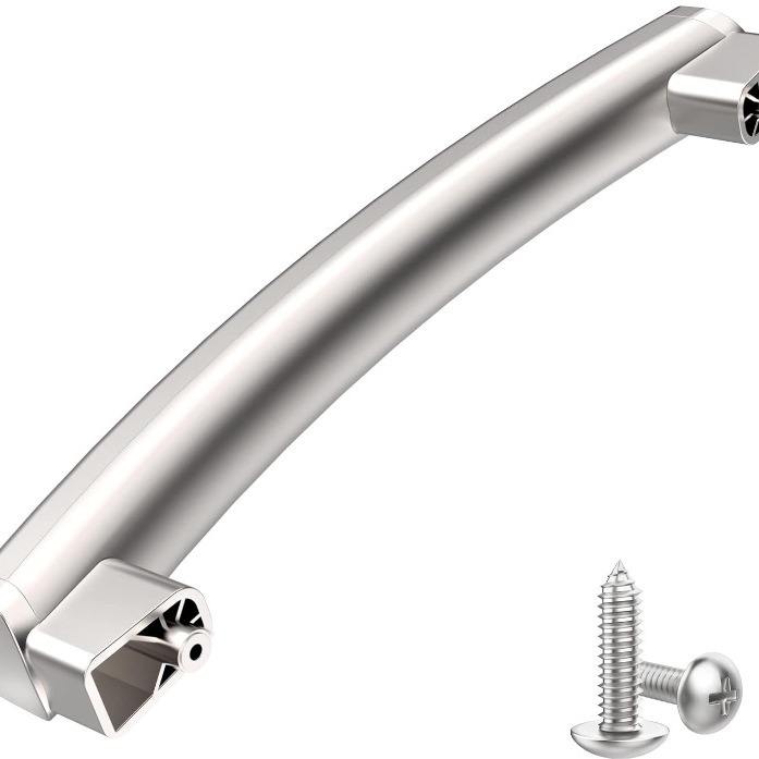 OEM Upgraded WB15X21101 Microwave Door Handle Replacement-Silver/White/Black Universal Fit for GE Household Kitchen Appliances