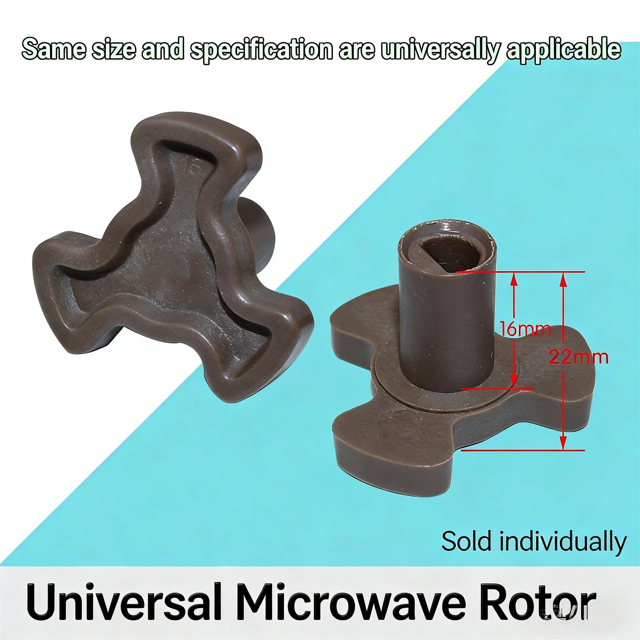 Household Microwave Oven Accessories Rotating Plate Tripod Coupling Shaft Length 1.6cm