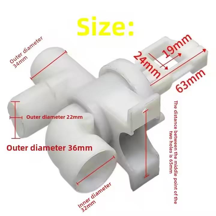 Brand New Plastic Drain Valve Core Assembly Manual Water Seal Drain Tee Components for All Brands Laundry Appliances