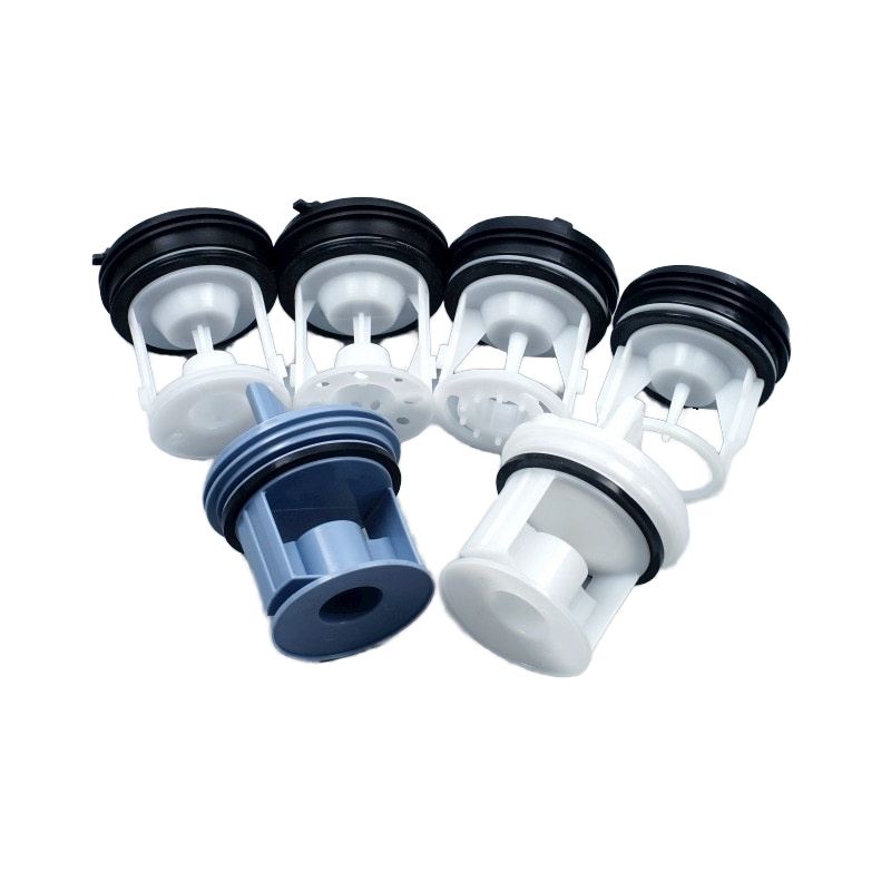 Wholesale Manual Power Drum Water Stopper Cover Plastic Plug Filter for Washing Machine Laundry Appliance Parts