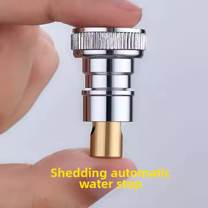 220V Household Faucet Adapter All-Copper Manual Water Stop Valve 4 Automatic Distribution Parts Prevents Laundry Appliances