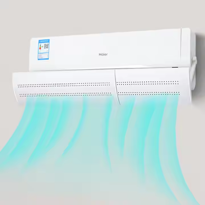 Manual Wall-Mounted Durable 2.0mm Thick Plastic Wind Deflector for Air Conditioners Protecting Infants Young Children Direct