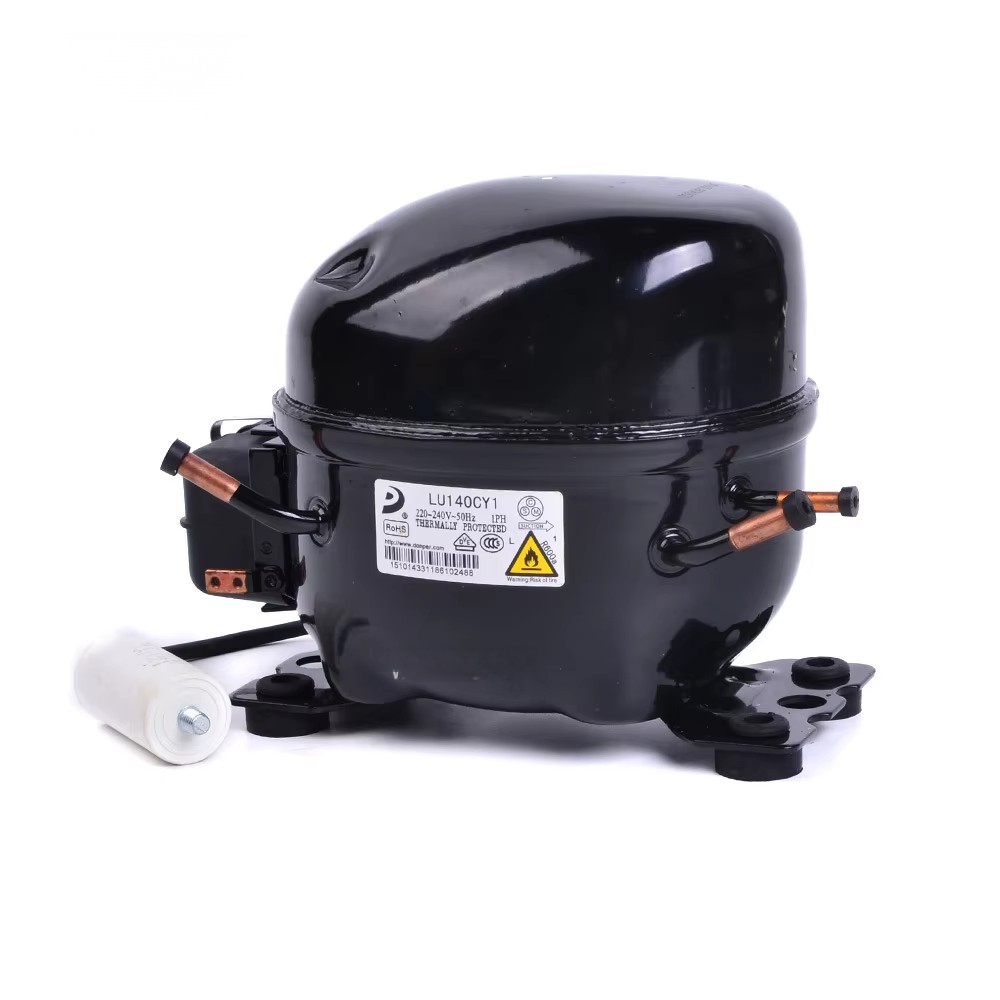 R600a Electric Low Back Pressure LU140CY1 Reciprocating Refrigerator Compressor 220-240V/50Hz
