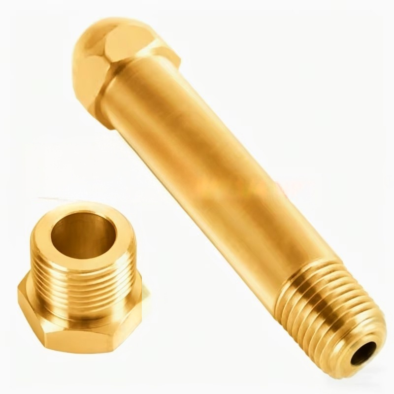Manufacturers Supply All-copper Inlet Joint Nut and Inlet Rod G5/8 US CGA580 for Oxygen Pressure Reducer