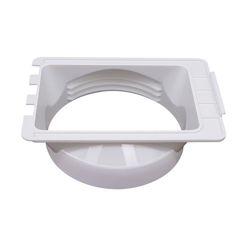 Portable Household Air Conditioner Adapter Manual Plastic Exhaust Duct Interface with Round Tube Connector Hose