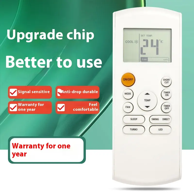 New Model RG57B-BGE Household HVAC Manual Air Conditioner with Remote Control Plastic Metal Parts for English Version Export