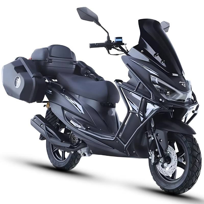 150cc Fuel-powered Scooter Retro Off-road Motorcycle China IVcompliant EFI Mopedfully Road-legal Rear Trunk Model