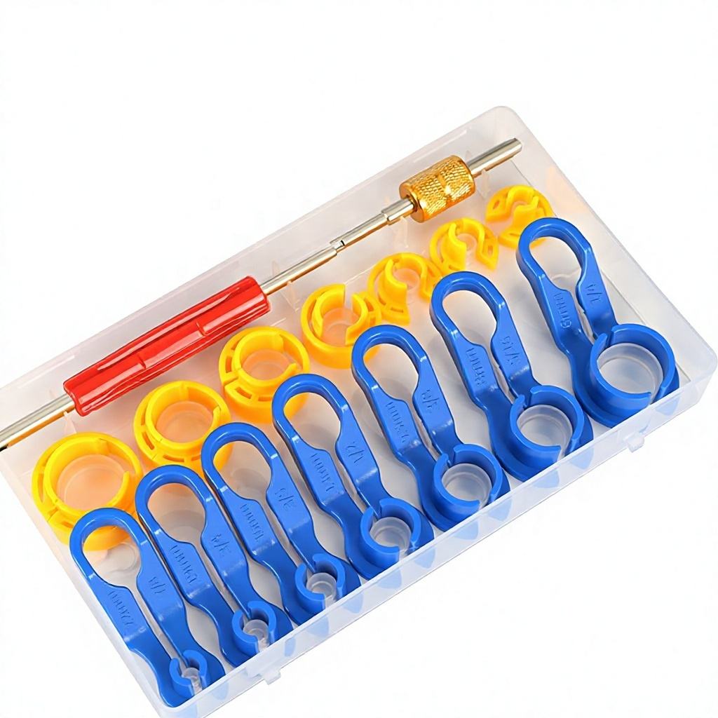 7-16Pcs 7-Piece Set HVAC Air Conditioner Parts Oil Pipe Remover Car Repair Tool Plastic