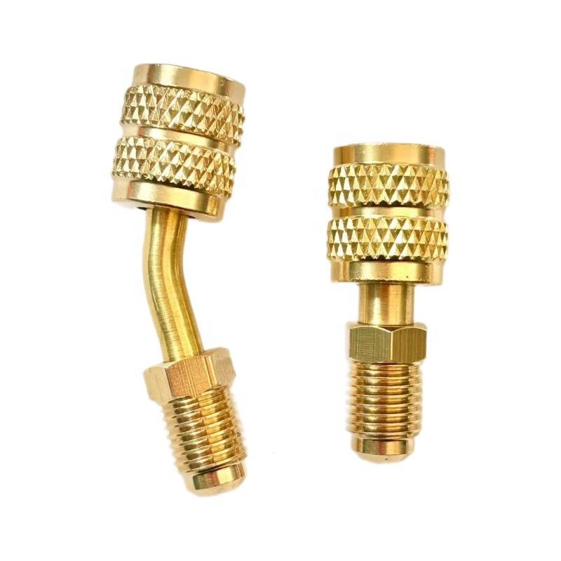 Air Conditioner Accessory R22 R410A/R32 Pure Copper Conversion Fitting Thickened Leak-Proof 90 Elbow Adapter Residential Central