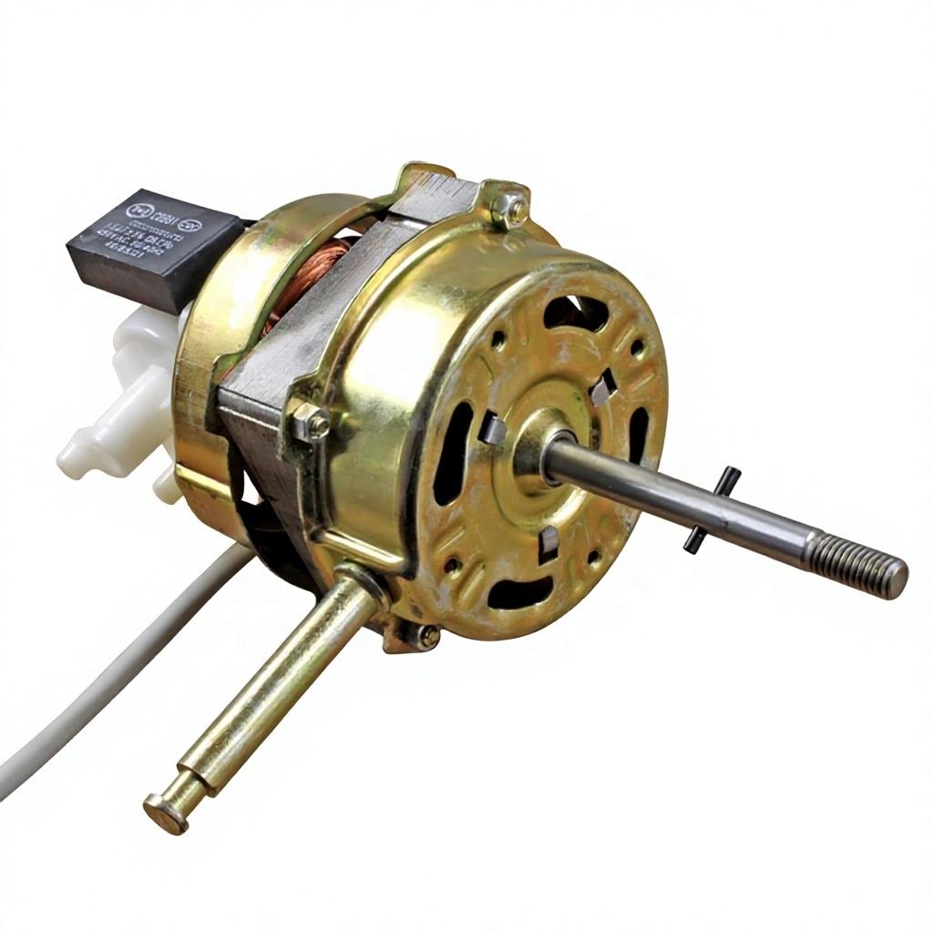 High-Power 220V 60W All-Copper Solar Outdoor Fan Motor for Oscillating Floor and Table Fans 20P Yellow