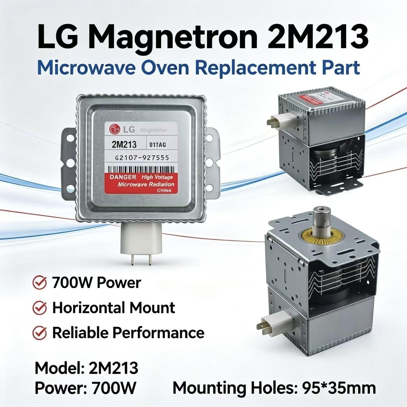 Microwave Magnetron 2M213 Brand New China Sealing Feature