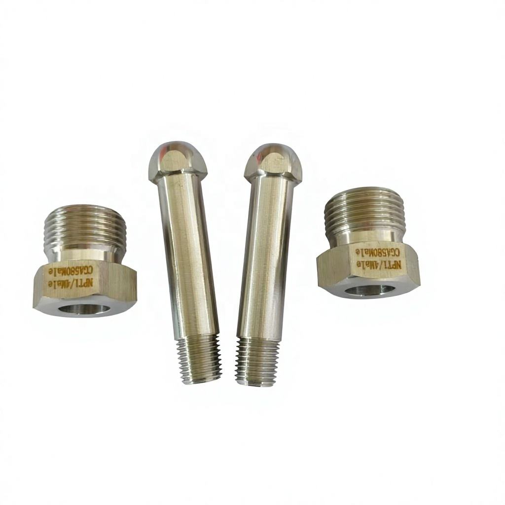 304 Stainless Steel High-Pressure Reducer Coupling Valve Gas Cylinder Connector Adapter China