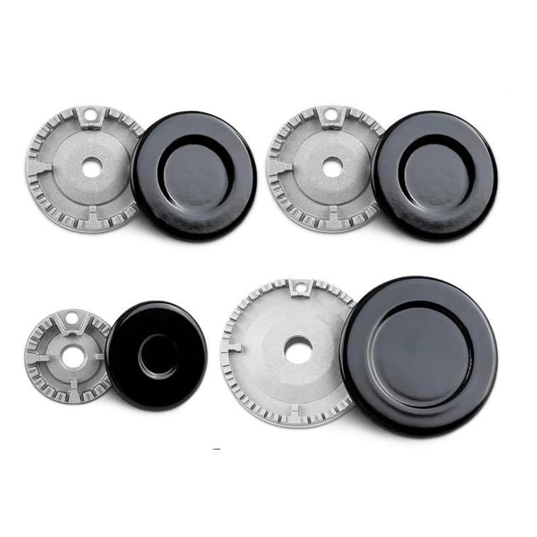 Wholesale for Burner Head Gas Stove Accessories Flame Cap + Heat Splitter Universal Set High-Temperature Aluminum Iron Heat