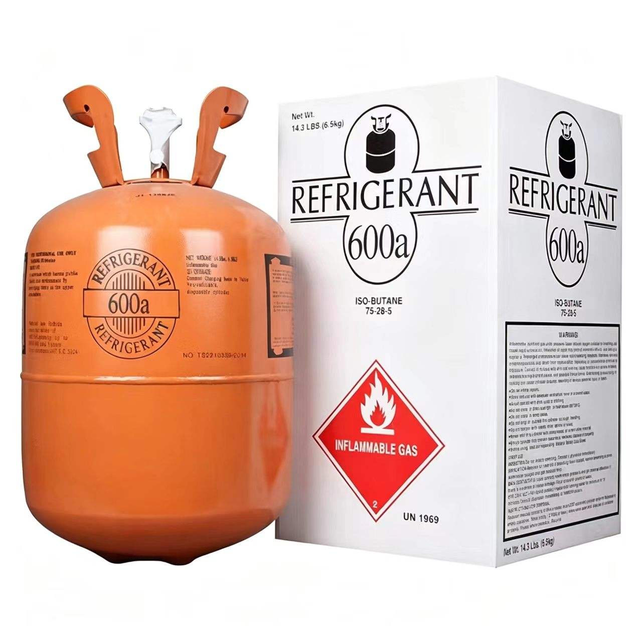 R600a Refrigerant Gas Isobutane Refrigerant for Household Refrigerator Freezer Original Factory High Purity Refrigerant R600a