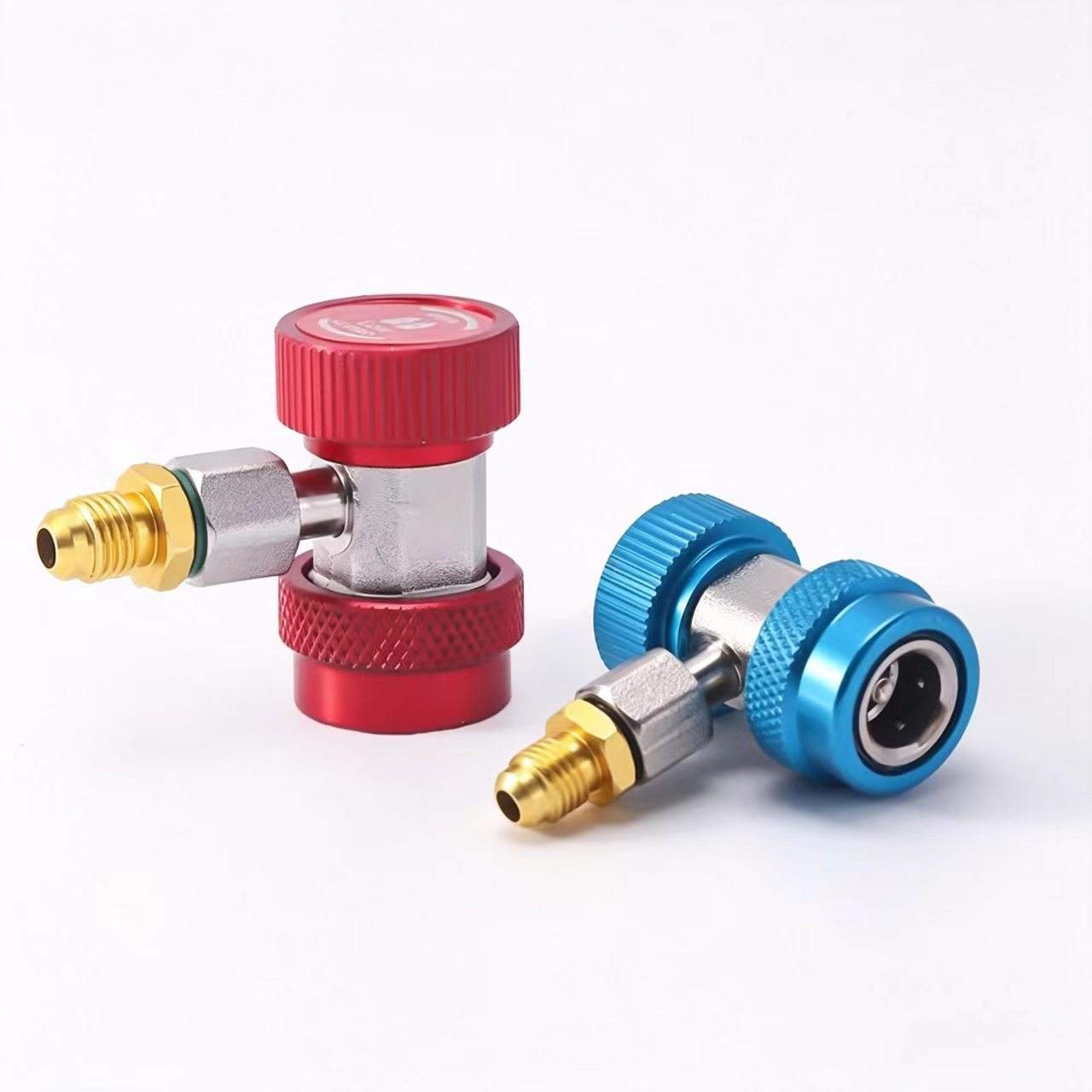 Adjustable R134A Quick Coupler Car Air Conditioning High Low Pressure Connector Auto AC Refrigerant Charging Adapter