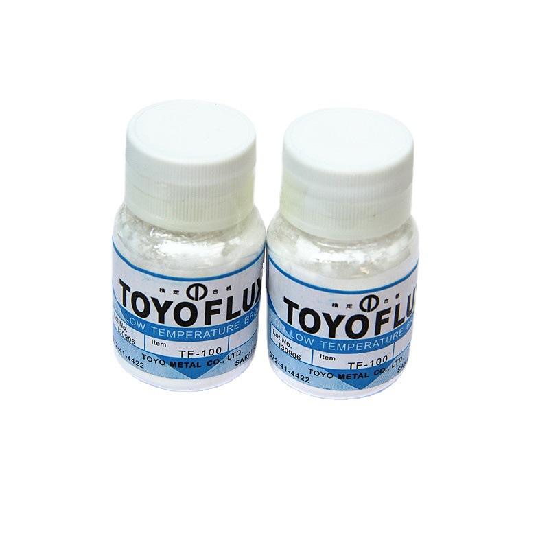 TOYO TF-100 Japan Import Low Temp 600℃ Aluminum Brazing Flux Powder for Car AC Radiator Evaporator Welding Repair
