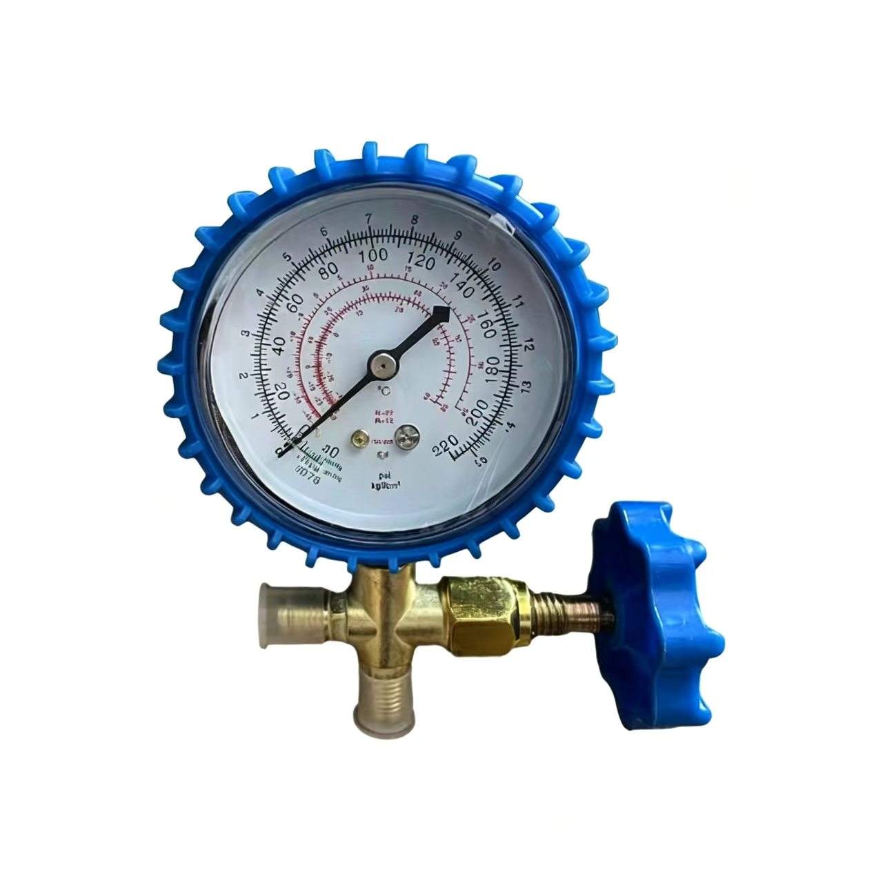 CT-466 Refrigerant Manifold Gauge Valve, Car Air-Conditioning Recharge Tool for Refrigerant Pressure Testing