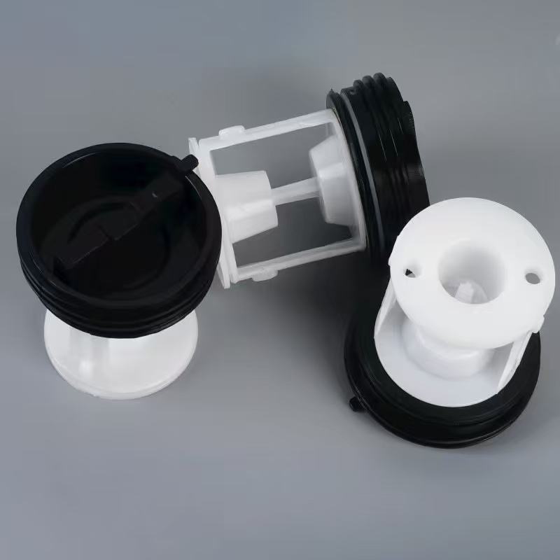 Drum Washing Machine Drain Pump Filter Plug, Plastic Stopper Cover Replacement Spare Part for Washer Repair