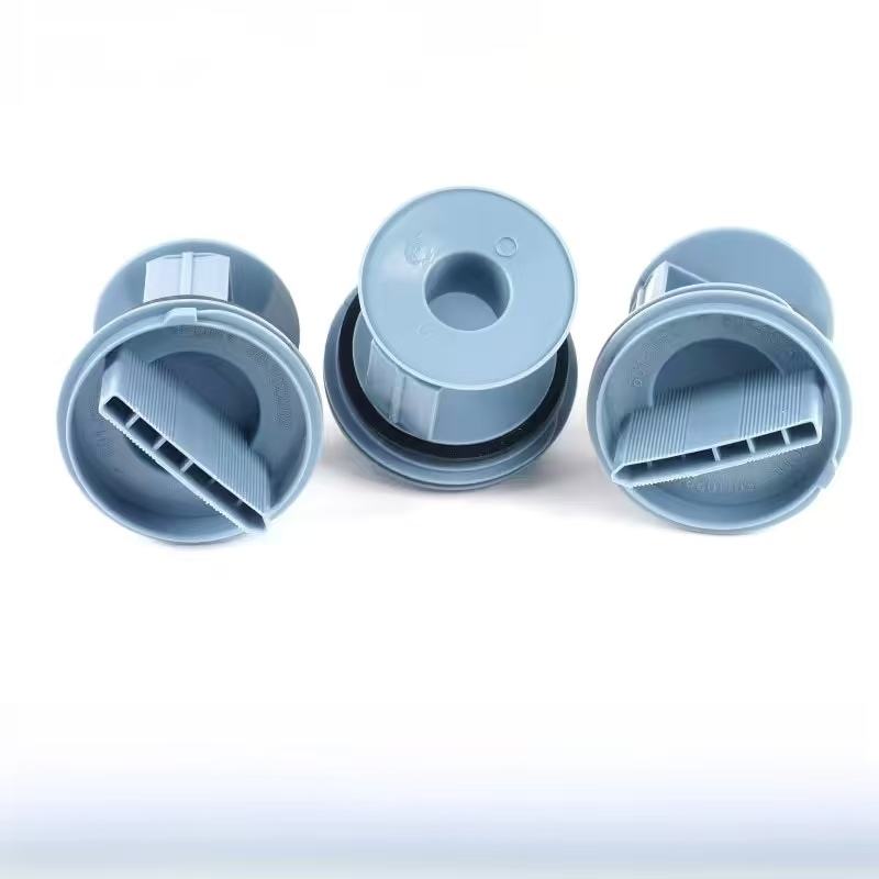 Drum Washing Machine Drain Pump Filter Cap, Plastic Replacement Repair Spare Parts