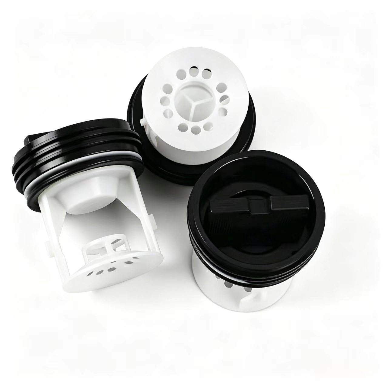 Drum Washing Machine Drain Pump Filter Plug, Plastic Replacement Spare Parts for Washer Repair