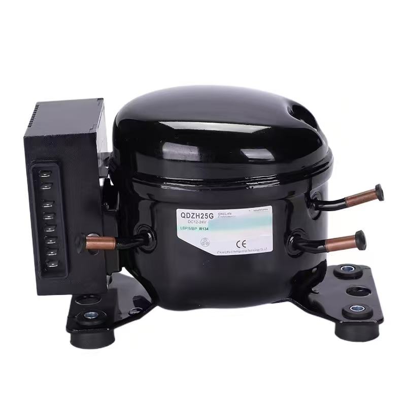 DC Refrigeration Compressor QDZH65G Piston Type R134A Compressor for Mobile Car Refrigerator & Freezer