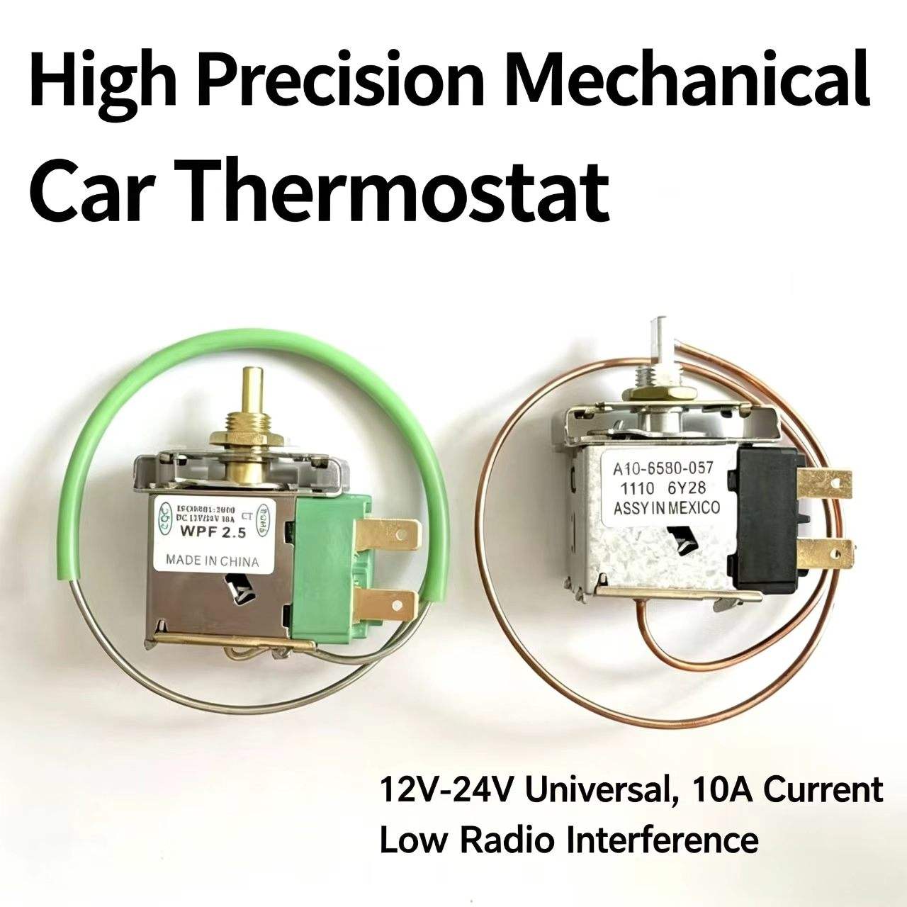 Mechanical Thermostat Switch, Truck Car Air Conditioning Temperature Control Switch for Evaporator