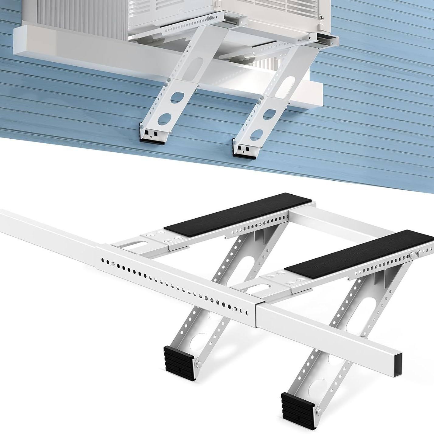 Folding Adjustable Air Conditioner Outdoor Unit Bracket, Thickened Universal AC Mount Support