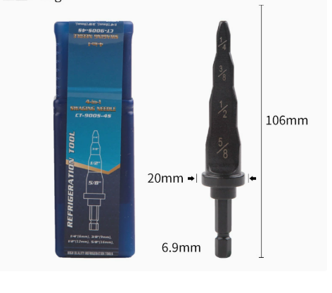 Electric Drill Copper Tube Expander Bits, HVAC Pipe Flaring Tool for Air Conditioning Refrigeration Installation & Repair