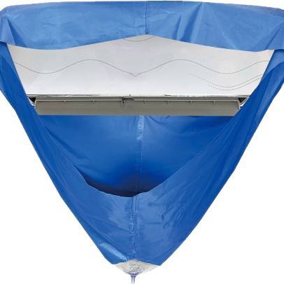 Air Conditioner Cleaning Cover Water Collection Bag Waterproof Funnel-shaped Stepped Design Q-533/Q-537 New