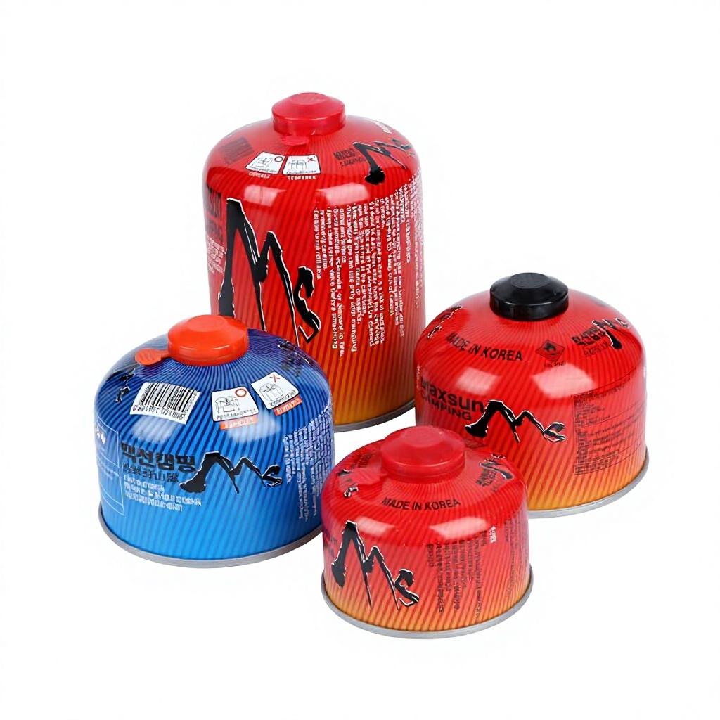 Portable Outdoor Fuel Canister, Flat Cartridge for Camping Stove, Hiking Picnic Cooking Supply