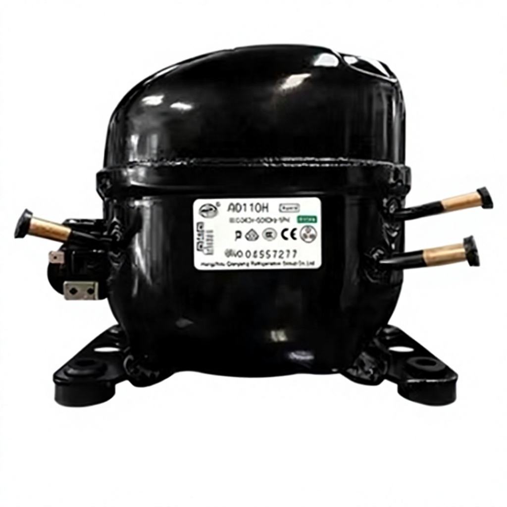 Hermetic Refrigeration Compressor QD110H, R134a Refrigerant Compressor for Refrigerator Replacement