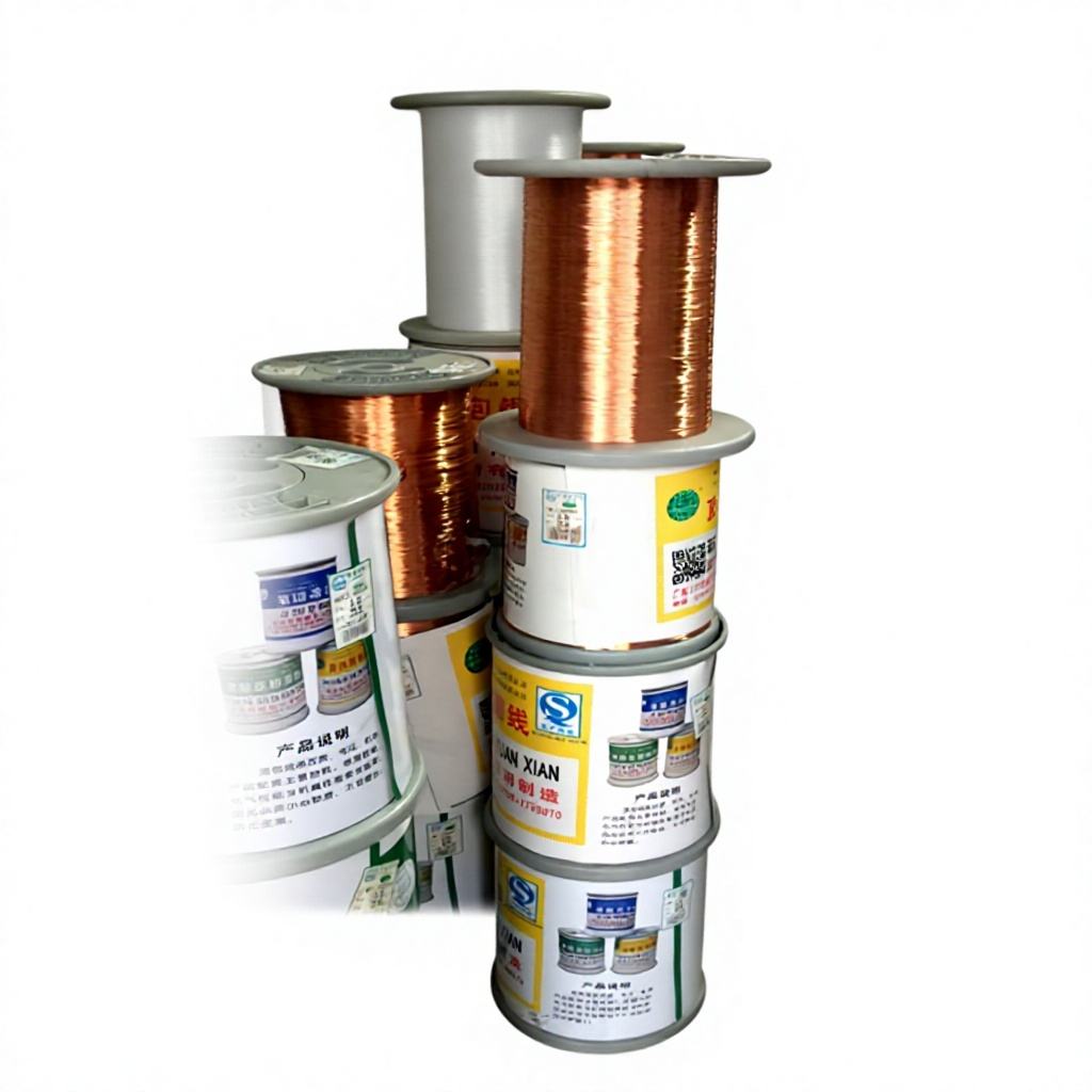 Alcohol-soluble Hot-Melt Self-Adhesive Polyester Insulated 0.11mm Bare Copper Enameled Wire QZYN/180 180C Temperature Full