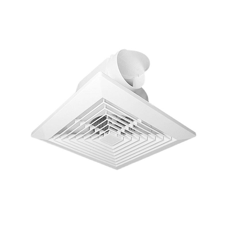 8 Inch 9 Inch Ceiling Mounted Exhaust Fan, Silent Square Ventilation Fan for Bathroom Kitchen, ABS Panel Ventilator