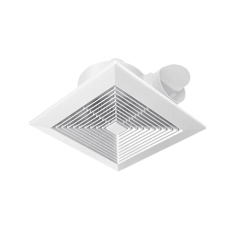 8/9 Inch Ceiling Mount Exhaust Fan, Silent Ventilation Fan for Bathroom Kitchen, Square Ventilator
