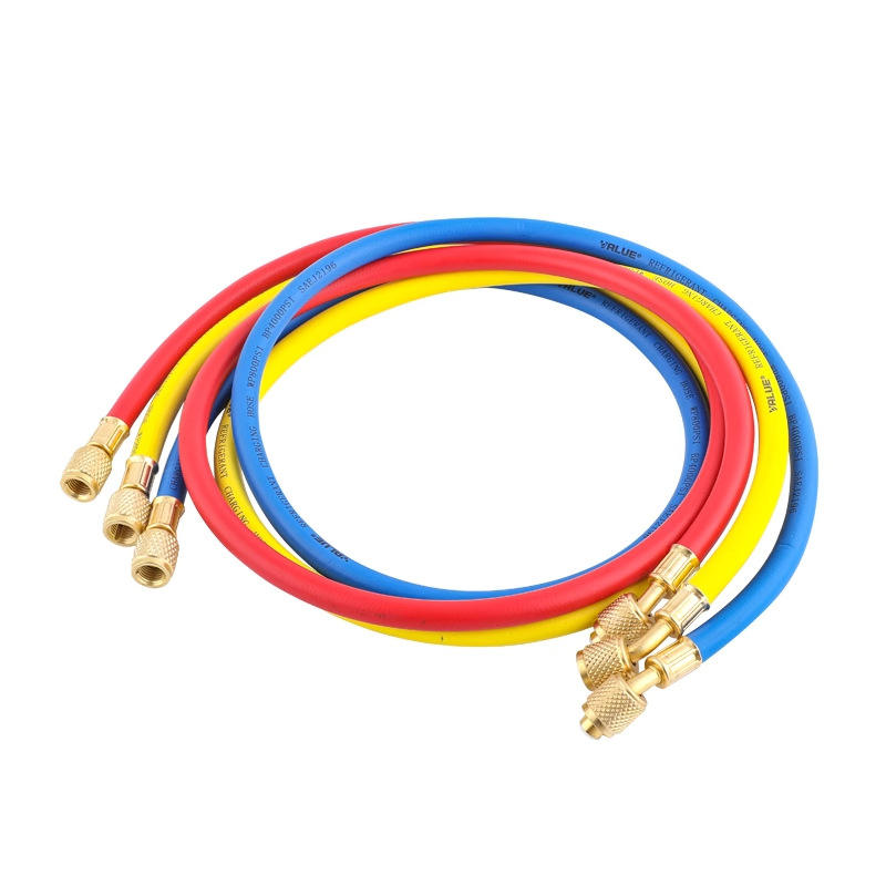 Refrigerant Charging Hose, Air Conditioner Charging Pipe for R22 R410 R134a, Refrigeration Maintenance Tool