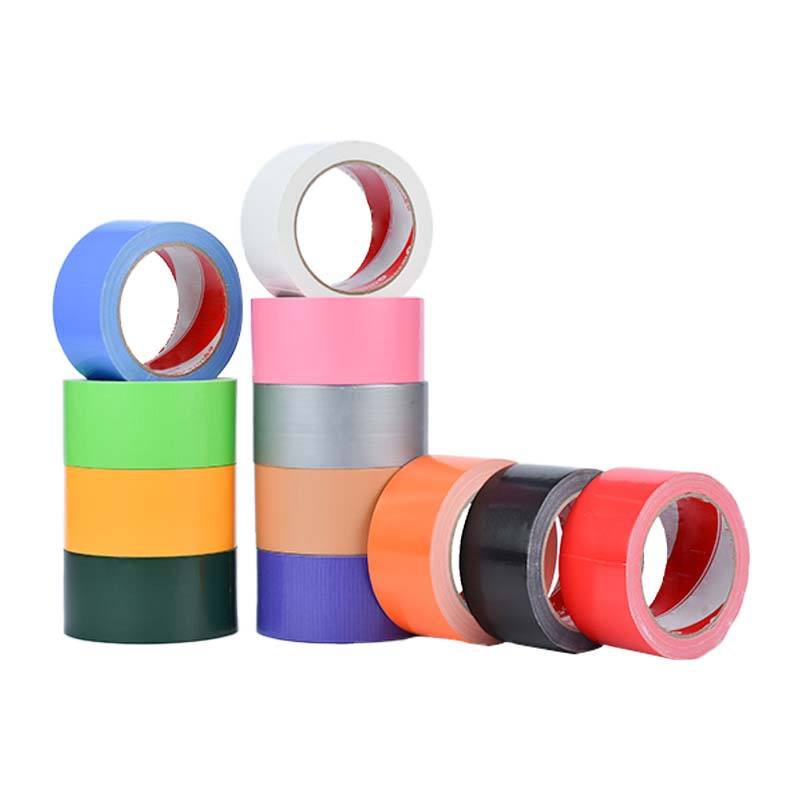 Customized Industrial Use High-Adhesive Hot Melt Cloth-Based Tape Colorful Strong Windproof Waterproof for Ground Cover Pipe