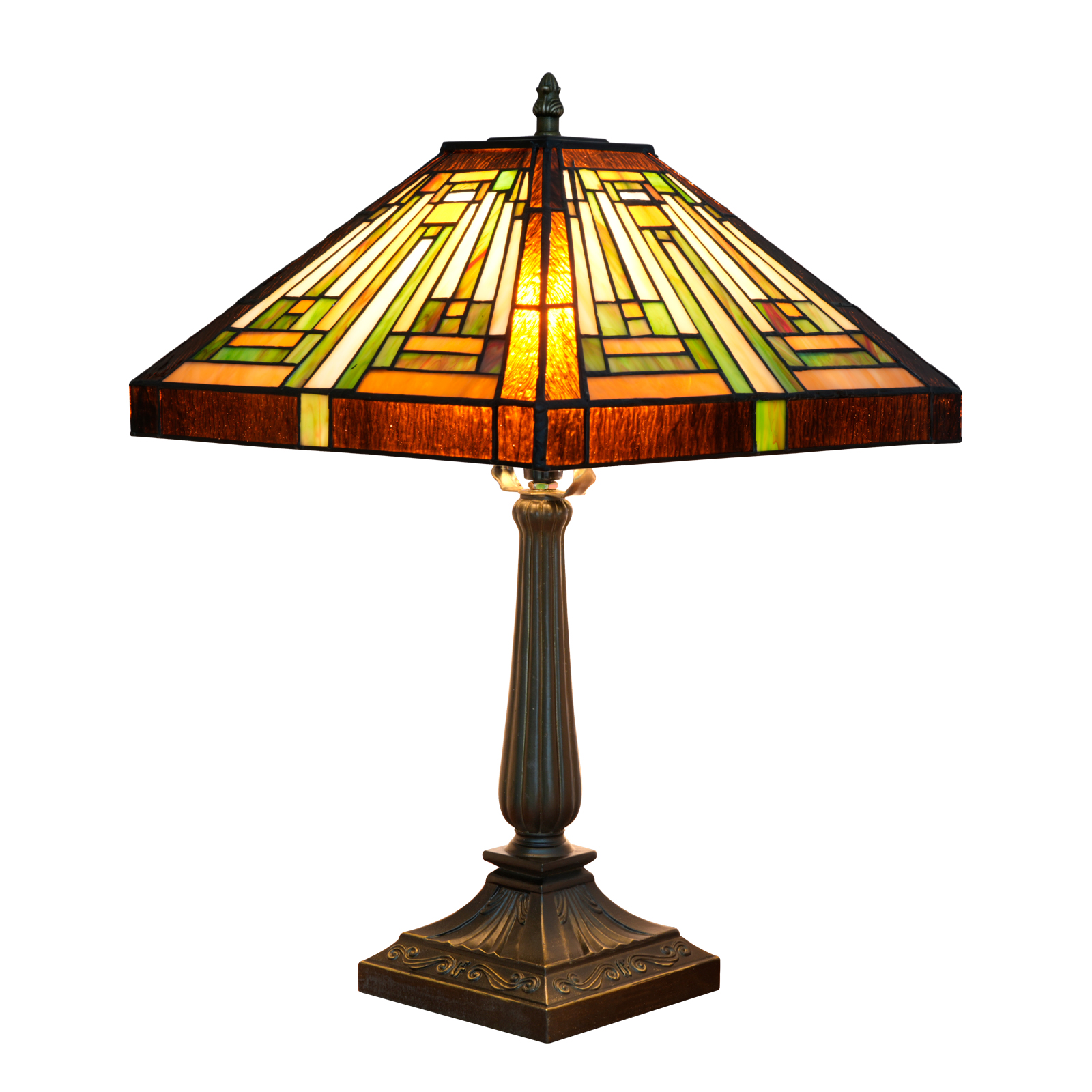 Blivuself Tiffany Style Lamp 16 Inches Retro Warm Atmosphere To Create Warm Color Bedside Lamp American Line Manual Stained Glass Desk Lamp Suitable For Bedroom Dining Room Study Living Room Office And Other Home Classical Arts And Crafts OFT1371