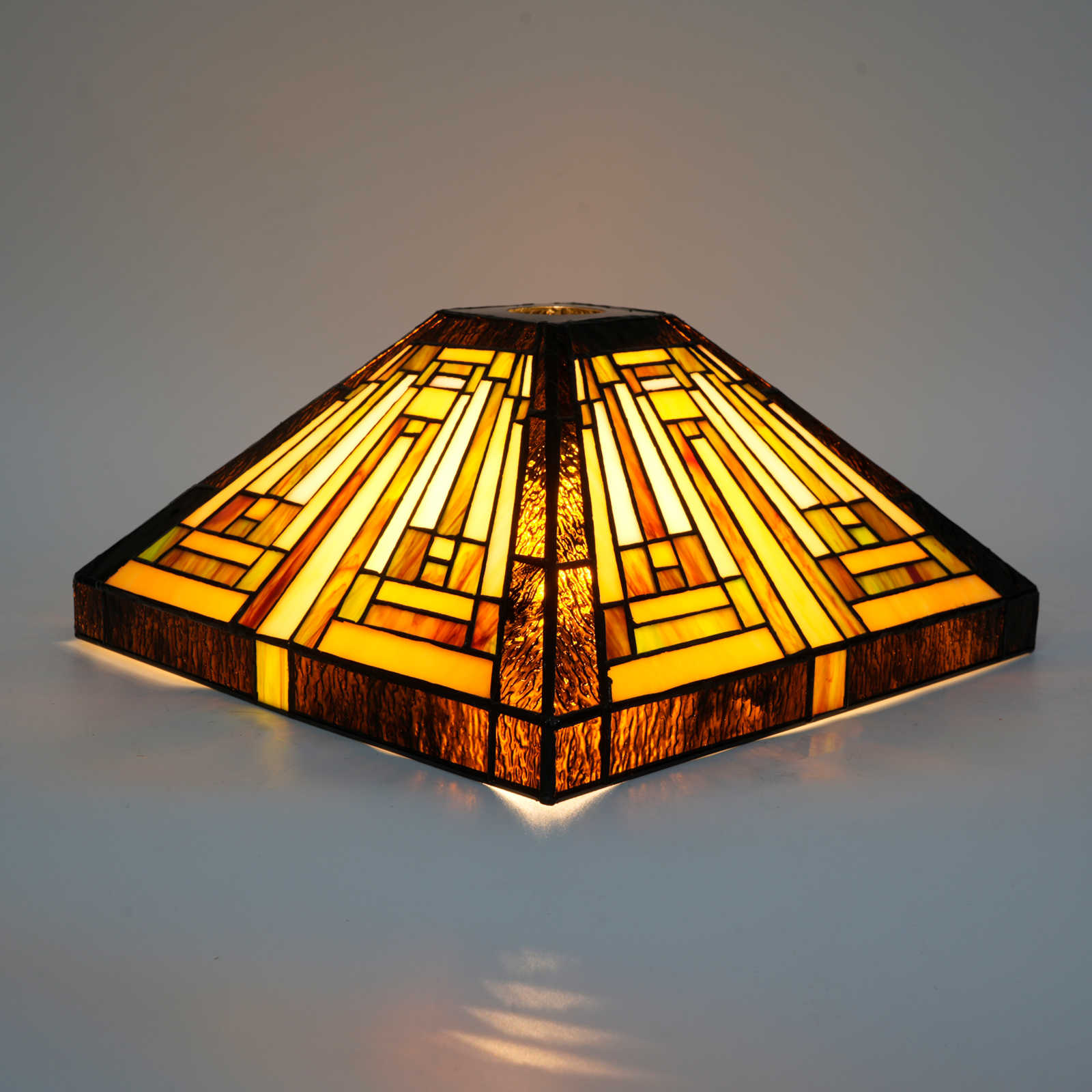 Blivuself Tiffany Lampshade 12 Inch American Square Lamp Welding Stained Glass Lampshade American Villa Retro Soft Assembly Replacement Lampshade For Desk Lamp Ceiling Lamp Floor Lamp Chandelier DZ12055D