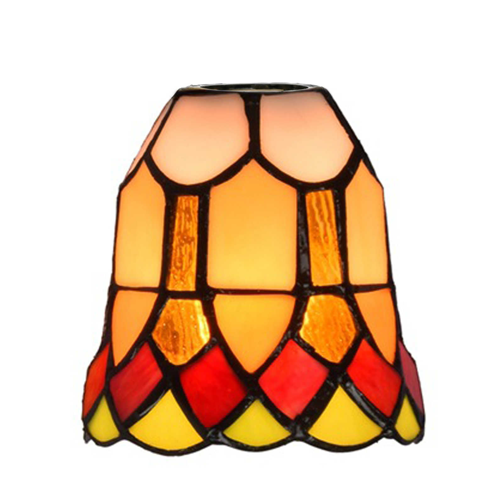 Blivuself Tiffany Lampshade 4 Inch Mini Lace Hand-Welded Stained Glass Lampshade American Country Bathroom Wall Lamp Bedside Lamp Glass Accessories Replacement Lampshade For Table Lamp Ceiling Lamp Wall Lamp Chandelier WX3009