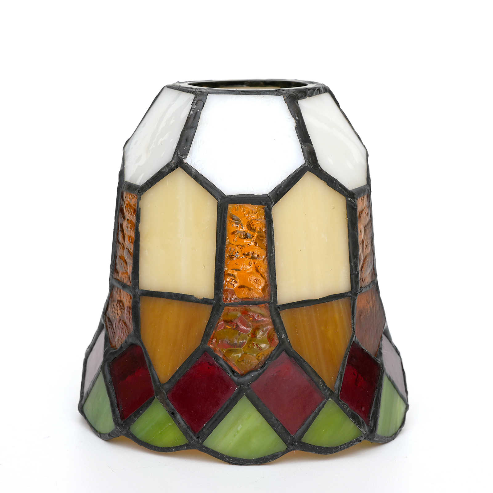 Blivuself Tiffany Lampshade 4 Inch Mini Lace Hand-Welded Stained Glass Lampshade American Country Bathroom Wall Lamp Bedside Lamp Glass Accessories Replacement Lampshade For Table Lamp Ceiling Lamp Wall Lamp Chandelier WX3009
