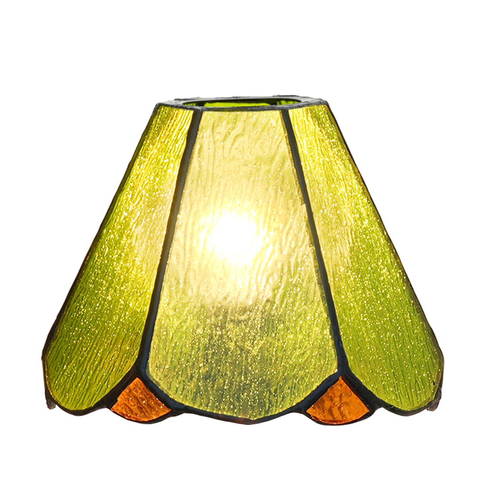 Blivuself Tiffany Lampshade 6 Inch Green Water Pattern Six Pieces Of Hand-Welded Stained Glass Lampshade Retro Bathroom Home Bed Wall Lamp Small Lamp Glass Accessories 1 PCS Replacement Lampshade For Table Lamp Ceiling Lamp Wall Lamp Chandelier ZB6148