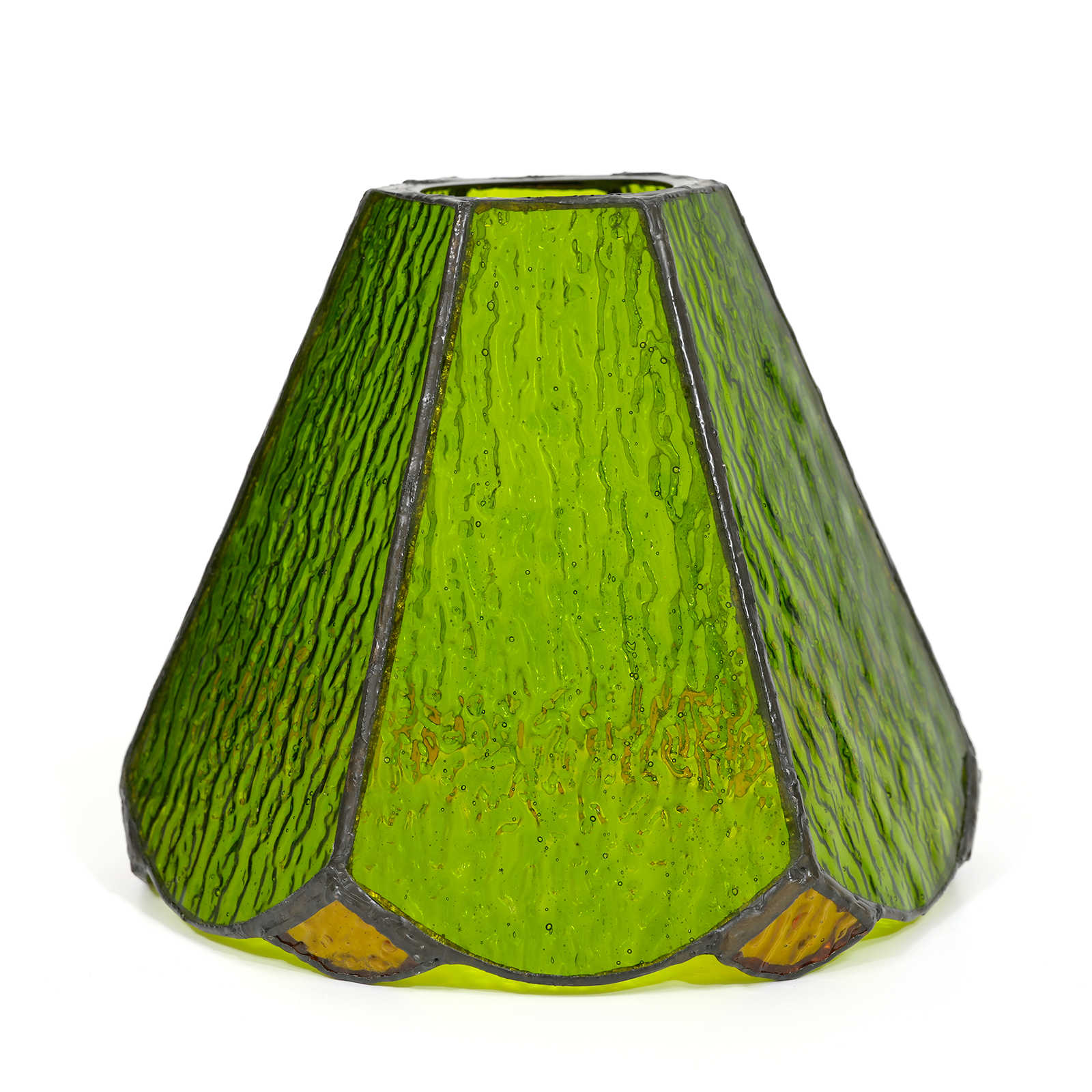 Blivuself Tiffany Lampshade 6 Inch Green Water Pattern Six Pieces Of Hand-Welded Stained Glass Lampshade Retro Bathroom Home Bed Wall Lamp Small Lamp Glass Accessories 1 PCS Replacement Lampshade For Table Lamp Ceiling Lamp Wall Lamp Chandelier ZB6148