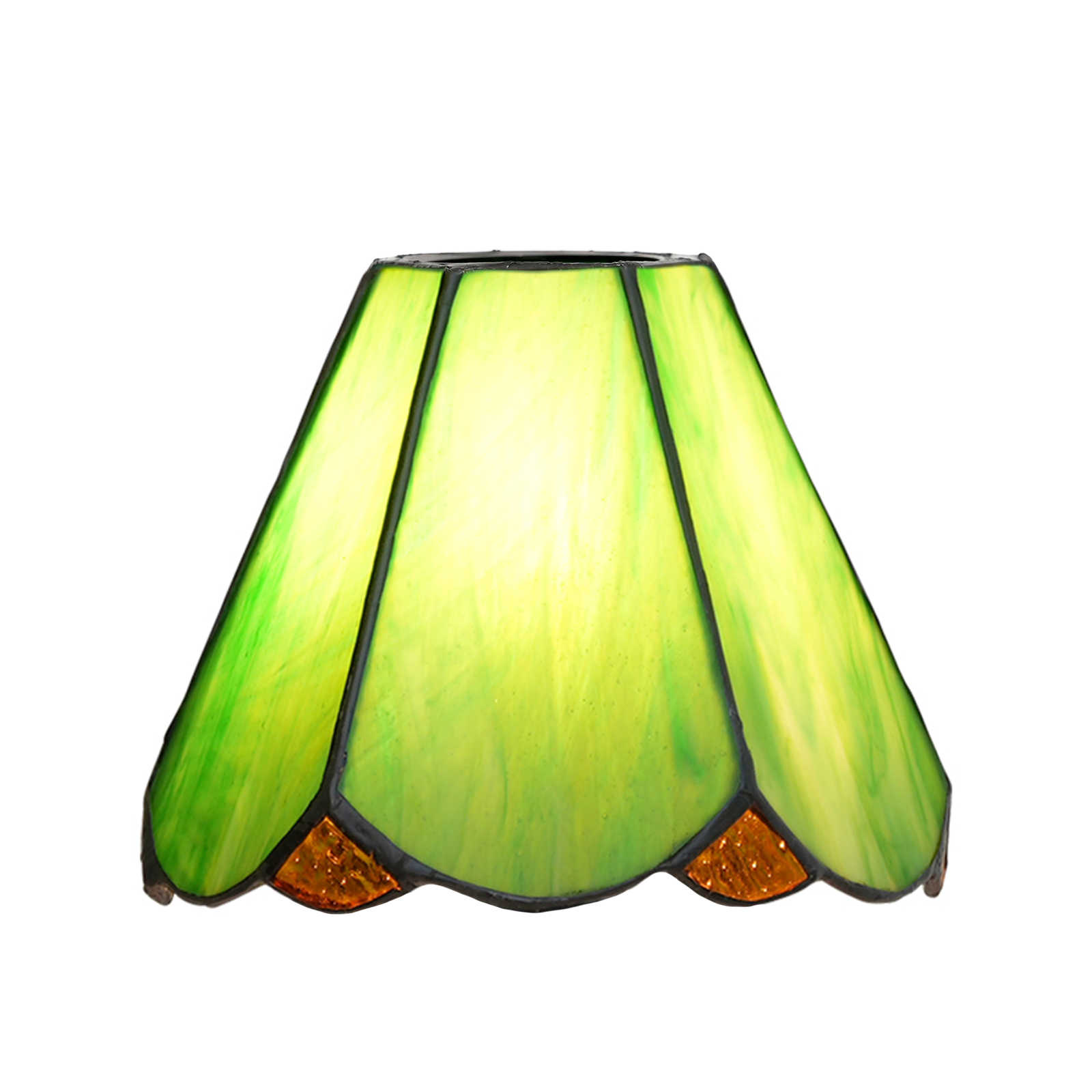 Blivuself Tiffany Lampshade 6 Inch Dark Green Water Pattern Six Pieces Of Hand-Welded Stained Glass Lampshade American Country Bathroom Wall Lamp Bedside Lamp Glass Accessories 1 PCS Replacement Lampshade For Desk Lamp Ceiling Lamp Wall Lamp Chandelier ZB6165