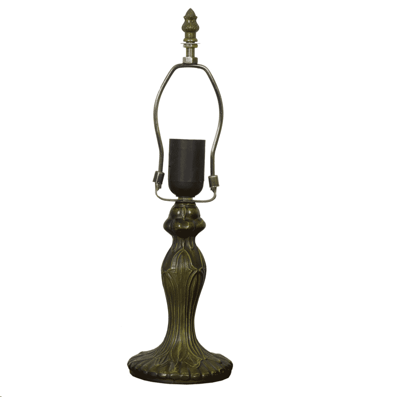Blivuself Retro Decorative Resin Table Lamp Base 8 Inch E26/E27 - Bronze Antique Base - Diy Replacement Lamp Base Suitable For Painted Glass Lampshades, Bedroom, Living Room, Office Desk Lighting Accessories Retro Style Home Lighting Decoration 1 Pcs